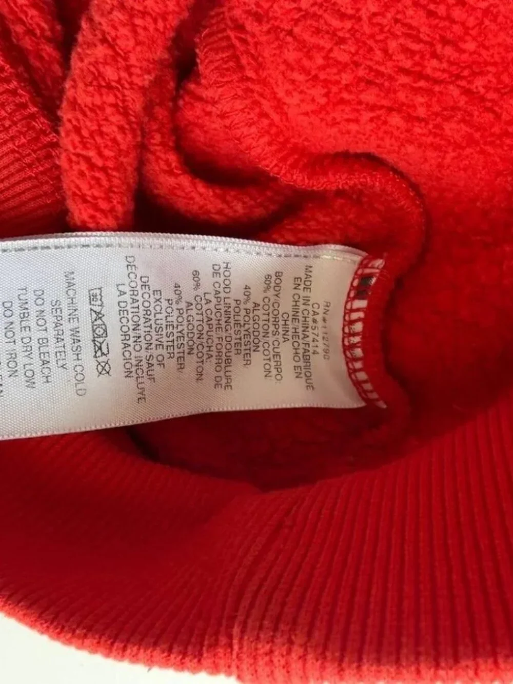 True Religion Red “Lava” Hoodie Pullover Logo Sweatshirt
